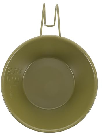 KESYOO Bol de Camping 250 Ml en Acier Inoxydable Revêtement Antiadhésif, Poignée Crochet Améliorée, Léger et Résistant à Haute Température, pour Randonnée, Barbecue et Repas en Plein Air