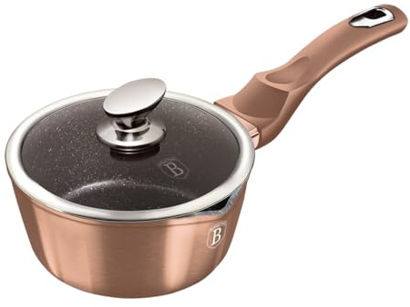 Novità Casseruola con coperchio in vetro Thermo 16 cm Berlinger Haus Rose Gold Collection