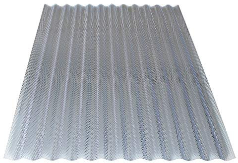 KAISER plastic® set di 5 lastre ondulate a nido d'ape | Xtra Strong (PC) | struttura a nido d'ape e trasparente | spessore 2,6 mm | ondulata 76/18 | 90 x 120 cm | Made in Germany