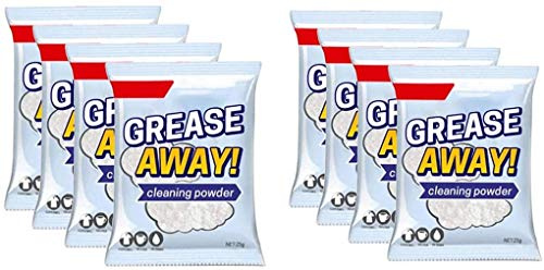 Polvere di pulizia della cucina Grasso Away decontaminazione polvere detergente macchia olio in acciaio inox Lavello Detergente, Forno Pentole Pulitore Sbiancamento Polvere 25g/pz (8)