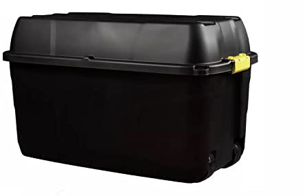 Pride Home & Garden Strata HW446 175 Litre Heavy Duty Storage Trunk Box on Wheels (1)