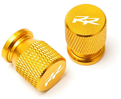 Couvercle De Capuchons De Tige De Valve De Pneu De Roue De Véhicule CNC De Moto pour X-Trainer RR RS 4T RR2T 250 300 350 400 390 430 450 498 430 480 Couvercles Bouchon ​RéServoir (Couleur : Or)