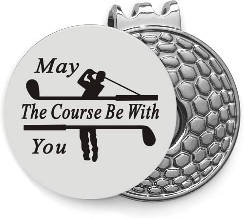 JSWLYWMTPJ Magnetische Golfball-Marker Hutclip für Ehemann, Freund, Vater, Geschenk - I Love You More Than You Love Golf-Liebhaber