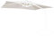 Decor Space Saturne Bâche de rechange pour parasol en polyester 220 g/m² (3 x 4 m, Blanc)
