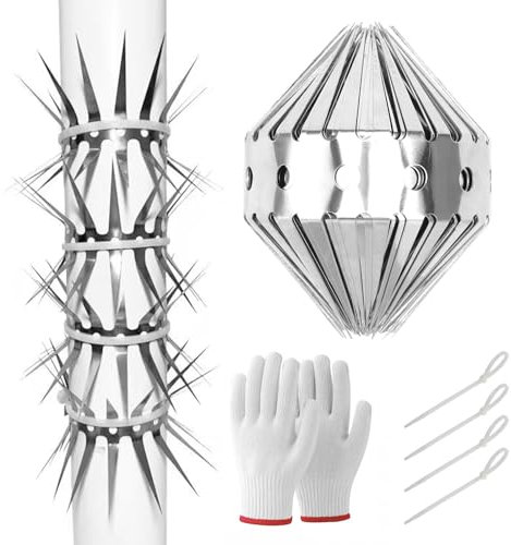 prota Cintura di protezione per martore in acciaio galvanizzato, 100 cm, per grondaie e alberi