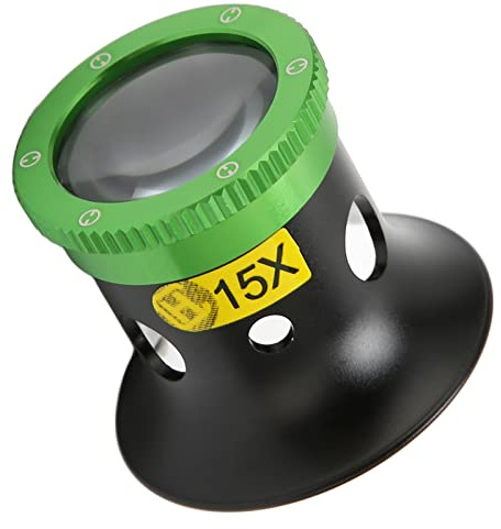 Cyllde Loupe 15X, Loupe à œil Saphir 15X, Horloger, Bijoutier, Loupe D'inspection Portable pour Pierres Précieuses, Pièces De Monnaie, Timbres, Roches