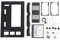 Computer Open Case Rack, Leistungsstarke Kühlung Stahlplatte Gaming PC Gehäuse Offener Rahmen mit Griff, ATX M ATX ITX Mainboard DIY Gaming Computer Open Chassis