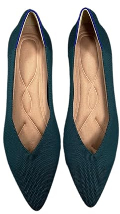 Agiyenna Ballerine da Donna a Punta in Maglia Ballerine Slip On Scarpe Eleganti in Maglia Ballerine Eleganti e Comode Punta Scarpe Basse da Donna