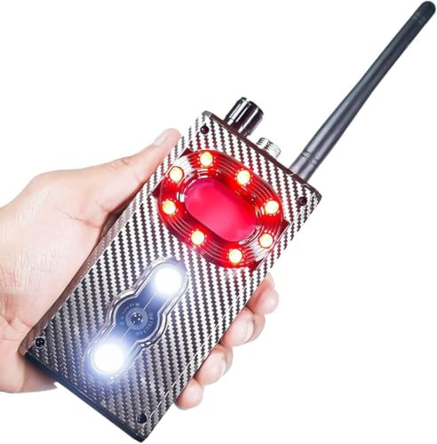 Detector profesional de microespías y cámaras ocultas, micrófonos ocultos, cámaras invisibles y localizadores GPS en el coche de tu propiedad o en alquiler, incluso en hoteles y viajes (M99)