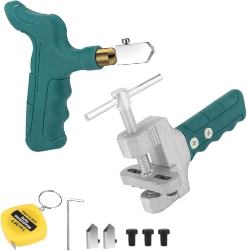 Tagliapiastrelle in vetro - Tagliavetro - Taglia Piastrelle Tagliavetro - Glass Tile Cutter Tool Kit per taglio vetro/piastrelle/specchio/mosaico
