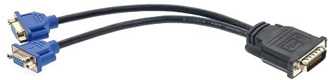 NUOBESTY Cable Adaptador de Vídeo Divisor y Macho Vga Hembra Dual para Computadora Cable de Vga Adaptador para Uso Oficinas
