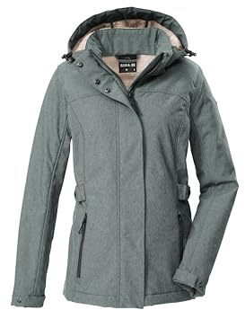 G.I.G.A. DX Dam softshelljacka/utomhusjacka med dragkedja huva GW 35 WMN SFTSHLL JCKT, mörk aquaverde, 38, 43542-000