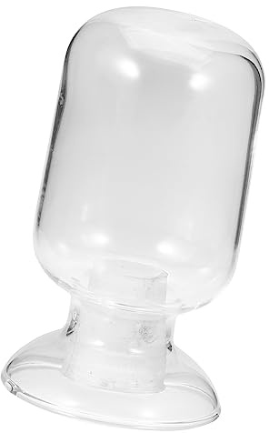 Gatuida Botella en Forma de Cloche Clásica Larga Duración Fácil de Transportar de Vidrio Soplada a Mano para Decoración del Hogar Adecuado para Cocina o Sala de Estar