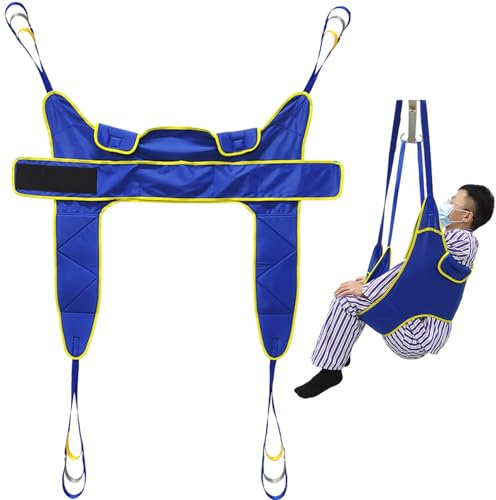 Patient Lift Toileting Sling Large Sling for Shower Home Use Transfer Belt Handicap Commode Sling,Aid Lifting Sling for Seniors,Hoist Sling,Handling Belt,Divided Leg Shower Sling,Load-230Kg M