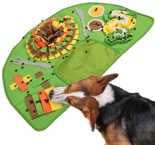 Knetmatte – Anti-Stress-Futterspender für Hunde | Interaktives Spielzeug und Denkspiele für Welpen und erwachsene Hunde, Futter