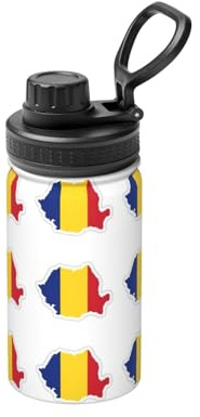 Bouteille d'eau isotherme à double paroi en acier inoxydable pour boissons froides et chaudes - 355 ml