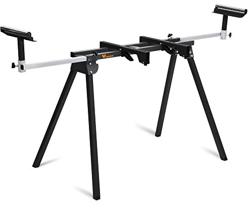 WORKESS Light Weight Universal Miter Saw Stand, 330 Lbs Load Capacity, Black and Grey, WK-MS050B