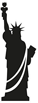Plott Aufkleber Freiheitsstatue Statue Liberty America USA Sticker NYC NEU