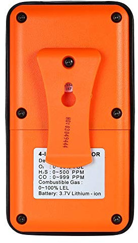 Misuratore Portatile Portatile di frequenza LLD ST8900 4 in 1 Gas tossico CO Rilevatore di monossido di Carbonio Hydrogen solfuro H2S Oxygen Prova del Gas combustibile di Ossigeno Monitor del Display