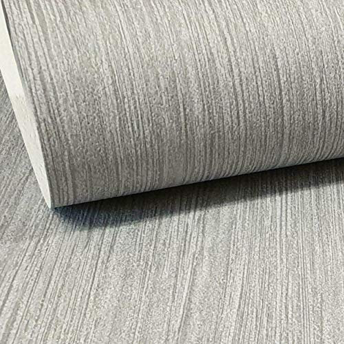 Mid Grey Plain Neutral Modern Thick Textured Designer Quality Wallpaper J28379