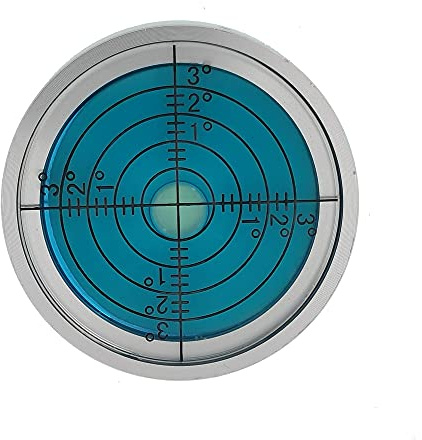XMLEI Wasserwaagenventilator, klein, hochpräzise, universelle Richtung, Wasserwaage, horizontale Wulst, kreisförmige horizontale Blase (40 mm)