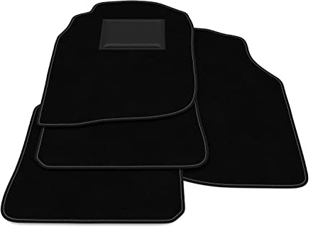 Fußmatten kompatibel mit Mitsubishi Lancer Evo 6 1999-2001 ohne Dekoration, personalisierbares Fußmatten-Set, Teppich-Set, Autoteppich