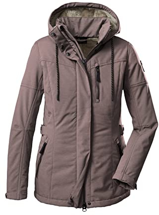 G.I.G.A. DX (GIGEQ Casual softshelljacka för kvinnor med avtagbar huva GW 26 WMN SFTSHLL JCKT, malve, 42, 38545-000