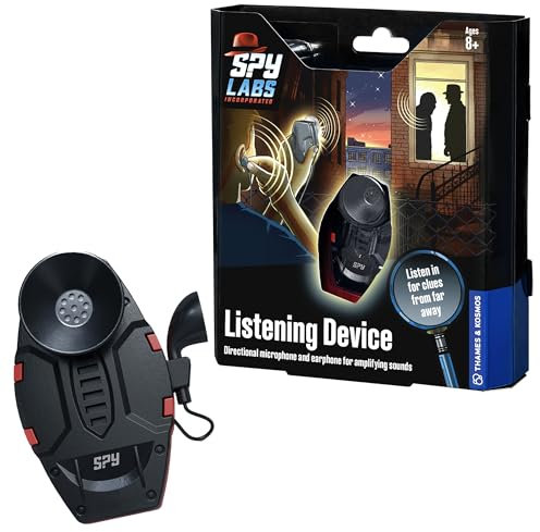 Thames & Kosmos Spy Labs Listening Device, Detective Toy with Microphone for Listening and Spying, Fun Toy for Role-Playing as a Detective, Encouraging Imagination, Age 8+