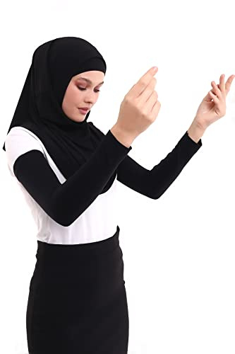 ihvan online, Damen Hijab Muslimische Gebetshülle, Ärmel zum Bedecken der Arme für Frauen, Weiche Dehnbare Hijab-Armärmel