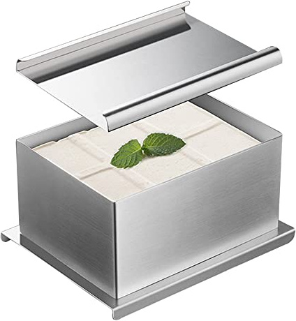 YGMXZL Presse à Tofu,304 Acier Inoxydable Tofu Press-Fromage Presse, DIY Moule à Tofu Presse pour Faire du Tofu Frais,Enlever Facilement l'eau du Tofu (Rectangle)