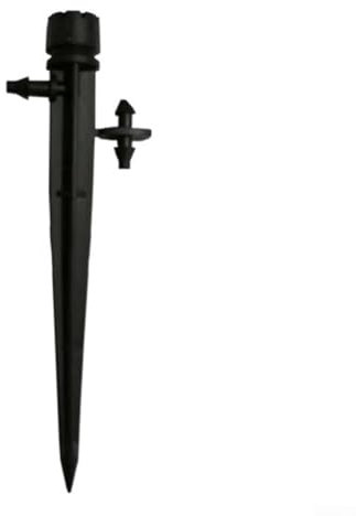 Verstellbarer Sprinkler für Garten, 50 Stück, Mikro-Sprüh-Tropfstrahler, geeignet für 4 mm/7 mm Rohre, Schwarz