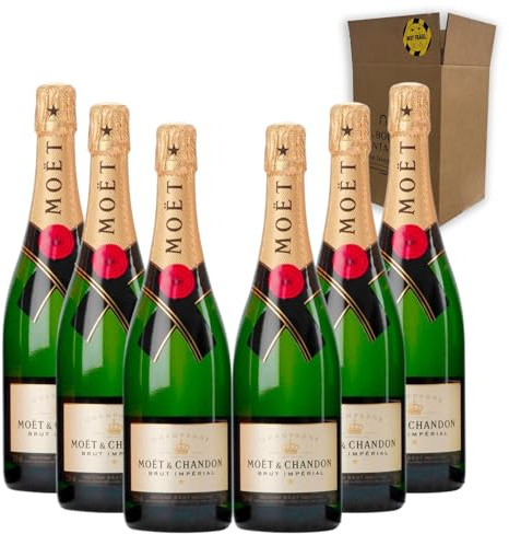 Champagne Brut Imperial - Para Disfrutar en Celebraciones y con los Tuyos - Pack 6 Botellas 75cl