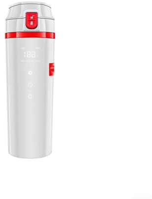 Einfaches Erhitzen von Wasser, DC-betriebener, tragbarer elektrischer Wasserkocher in einer praktischen Größe von 500 ml für Autos (weiß)