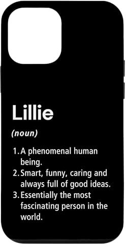 Custodia per iPhone 12 mini Lillie Definizione del nome Dizionario divertente