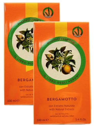 2x EDT Il Libro Degli Agrumi BERGAMOTTO Con Estratto Naturale, Vegan Ok. Una Fragranza Sofisticata 100ml