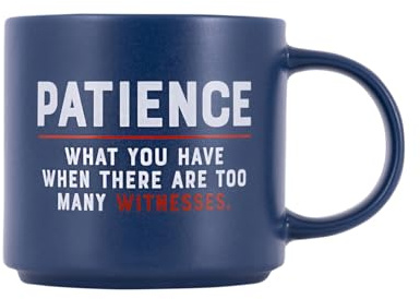 Splosh - Cheeky Mugs | Funny Coffee Mug with Humorous Sayings and Messages | Unique Gift Ideas for Her and for Him | Coffee & Tea Lovers | 390ml (Navy Blue)