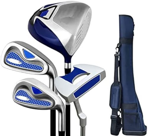 Komplettes Golfschläger-Paketset, 4-teilig, for Herren Und Damen, Rechtshänder, Golf-Komplettset for Herren Und Damen, Golfschläger-Paketsets Mit Kleiner Tasche, for Drinnen Und Draußen