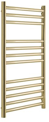 Manissa Boston Porte-serviettes chauffant en laiton brossé 400 x 800 mm