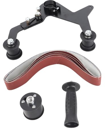 Accesorio de amoladora de banda lijadora, rueda guía de polímero de desgaste, correas abrasivas de 20 mm y 40 mm, molienda precisa estable, fácil reemplazo, protección segura contra el polvo para