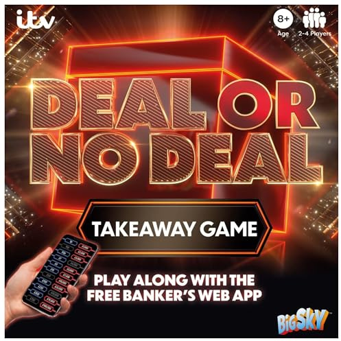 HMIR Fun Family TV Show Board Game – Interactive Quiz & Challenge Games with App Features – Game Show Board Games – Party Entertainment for Kids, Teens & Adults (Deal Or No Deal)