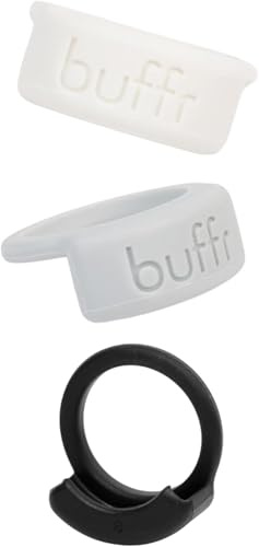 Buffr Smart Ring Protector 3 Stück Neutralfarbige Silikonringschutz kompatibel mit Oura, Ultrahuman, RingConn und mehr, schmale Passform, sensorfreundliche Smart-Ringabdeckung für Workout und Alltag