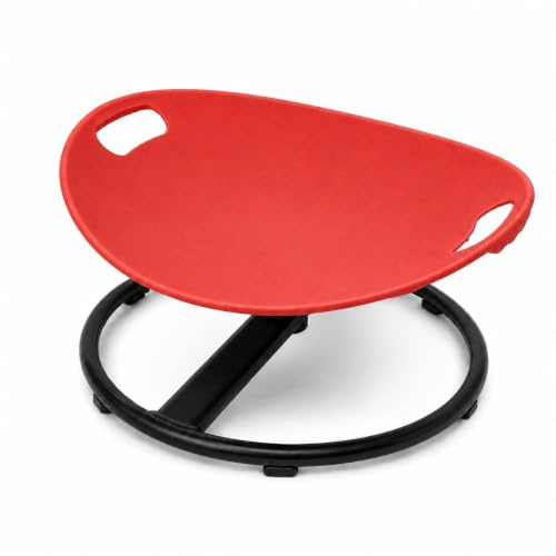 TopHomer Silla de equilibrio giratoria para niños, asiento giratorio sensorial de 360° para autismo y TDAH, alivio del mareo por movimiento, con asas de seguridad y base estable, silla de actividades