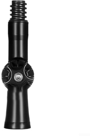 Qualoramall Giunto articolato con testa girevole a 270 gradi per aste telescopiche, compatibile con strumenti per la pulizia delle finestre, rulli e pennelli, struttura in plastica (1 pezzo)
