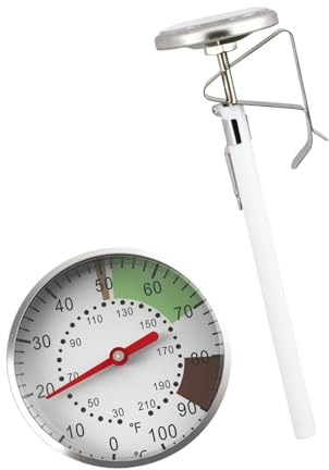 YIZITU Construction en Plastique Précise De Thermomètres Lait Café pour Le Brassage Et La Cuisson À La Maison Thermomètres Cuisson Cuisine