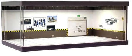 FytStycale Diorama de Garage Automobile à L'échelle 1:64, Résistant à La Poussière, Modification D'usine