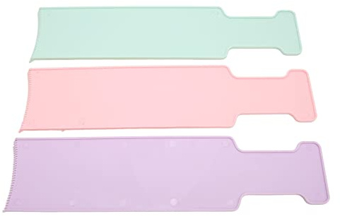 Generic Planche de Mise en évidence de Balayage, Peigne Large à Lisser, Dents pour Teinture Capillaire, 3 Pièces, Planche de Balayage en Plastique pour Décolorer et Mettre en évidence les Cheveux