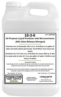 Pendelton Turf Supply 18-3-6 Liquid Fertilizer (50% SRN & Micronutrients) (2.5 Gallons)