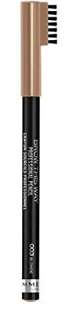 Rimmel London Matita Sopracciglia Professionale Brow This Way, Matita a Lunga Durata, Riempie e Definisce le Sopracciglia, 003 Blonde