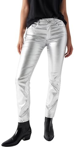 Salsa Jeans Pantalon Destiny Push Up Cirage Femme Femme, 004 Argent, 26W / 28L