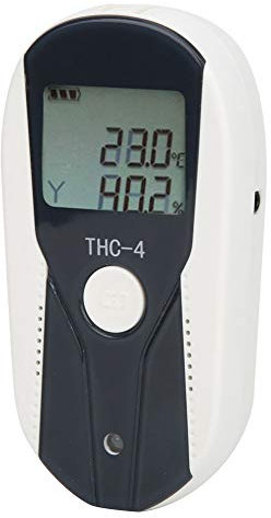 Misuratore di Umidità della Temperatura, Mini Termometro Digitale LCD, Misuratori di Umidità della Temperatura Dell'aria con Funzioni di Blocco Dati, Misuratore di Umidità con Schermo LCD